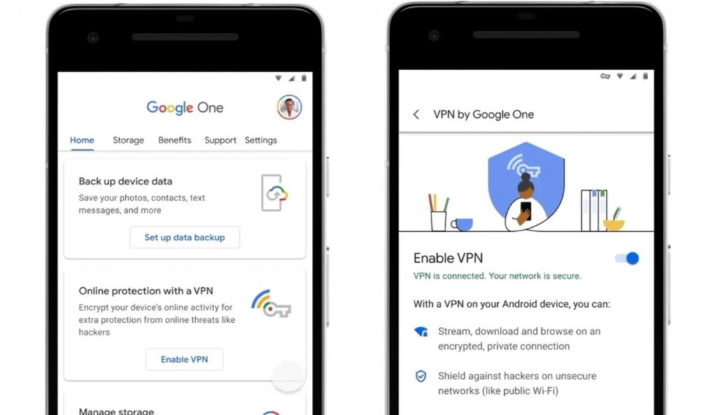 Google One VPN now on iPhone