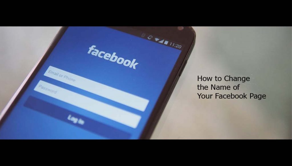 How to Change the Name of Your Facebook Page