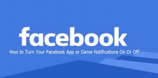 How to Turn Your Facebook App or Game Notifications On Or Off