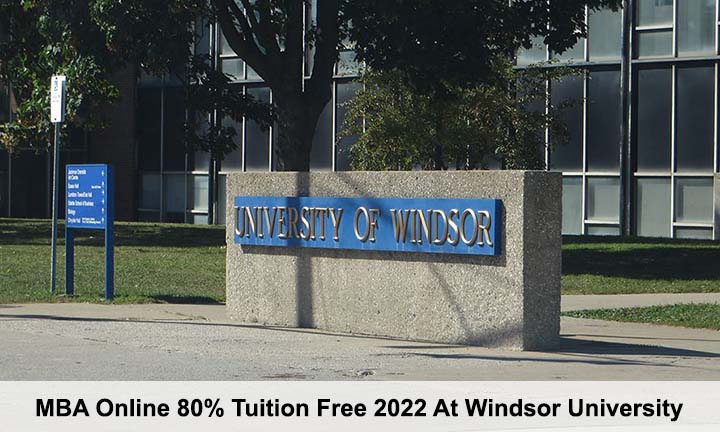 MBA Online 80% Tuition Free 2022 At Windsor University 