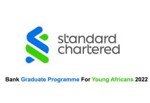Standard Chartered Bank Graduate Programme For Young Africans 2022