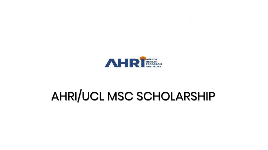 AHRI/UCL MSc Scholarship