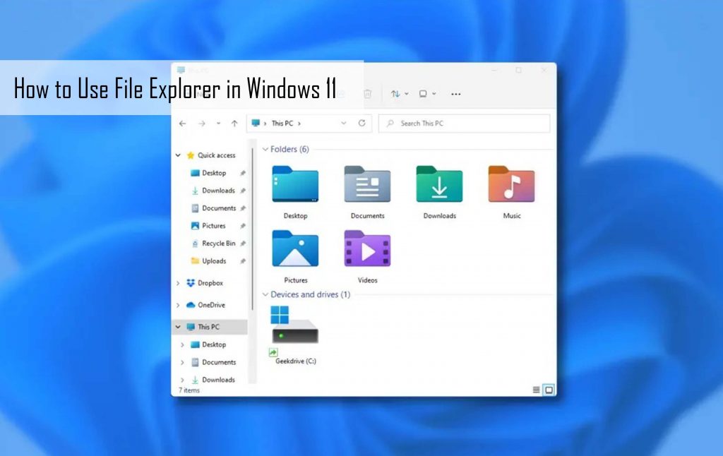How to Use File Explorer in Windows 11 