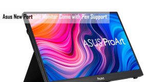 Asus New Portable Monitor Come with Pen Support