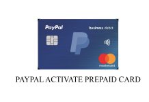 PayPal Activate Prepaid Card