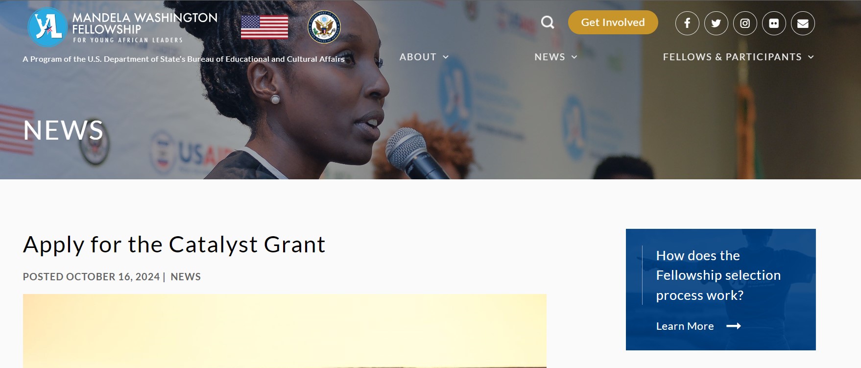 2025 Mandela Washington Fellowship Catalyst Grant