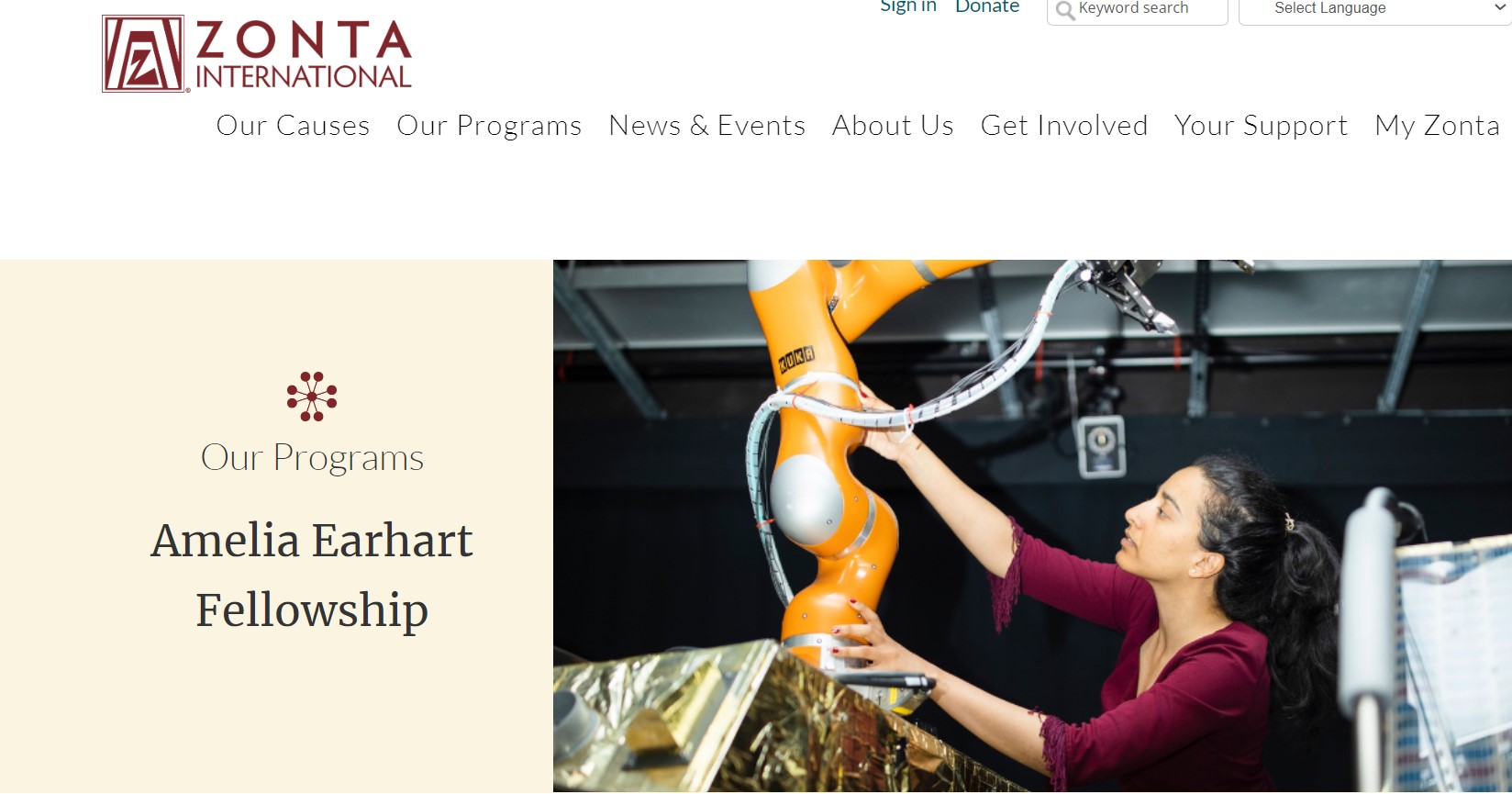 Amelia Earhart Fellowship for Women in Aerospace Engineering and Space Sciences