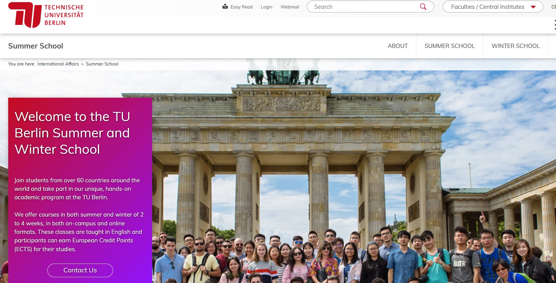 Berlin Summer Courses at  Technical University of Applied Sciences Wildau 2024-25