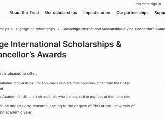 Cambridge International Scholarships