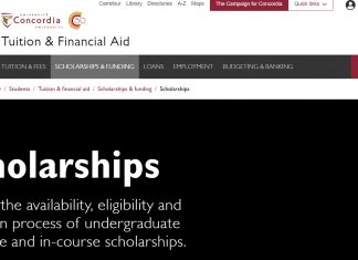 Concordia University Entrance Scholarships 2024 for International Students