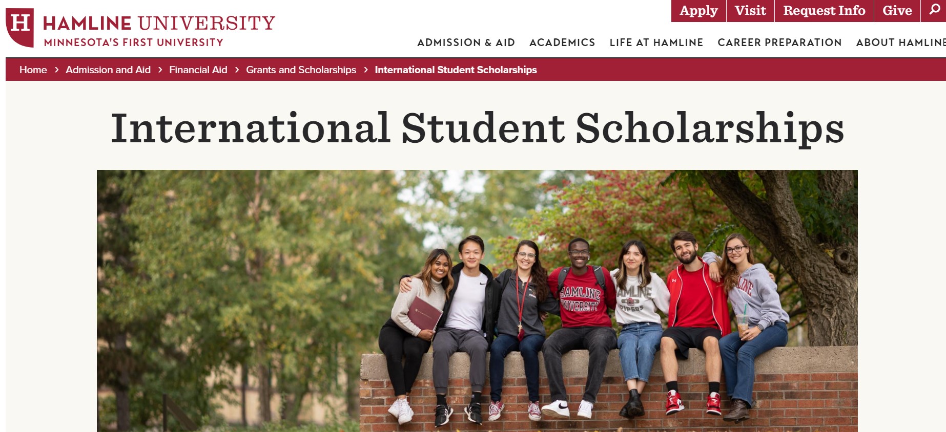 Hamline University Excellence Scholarship