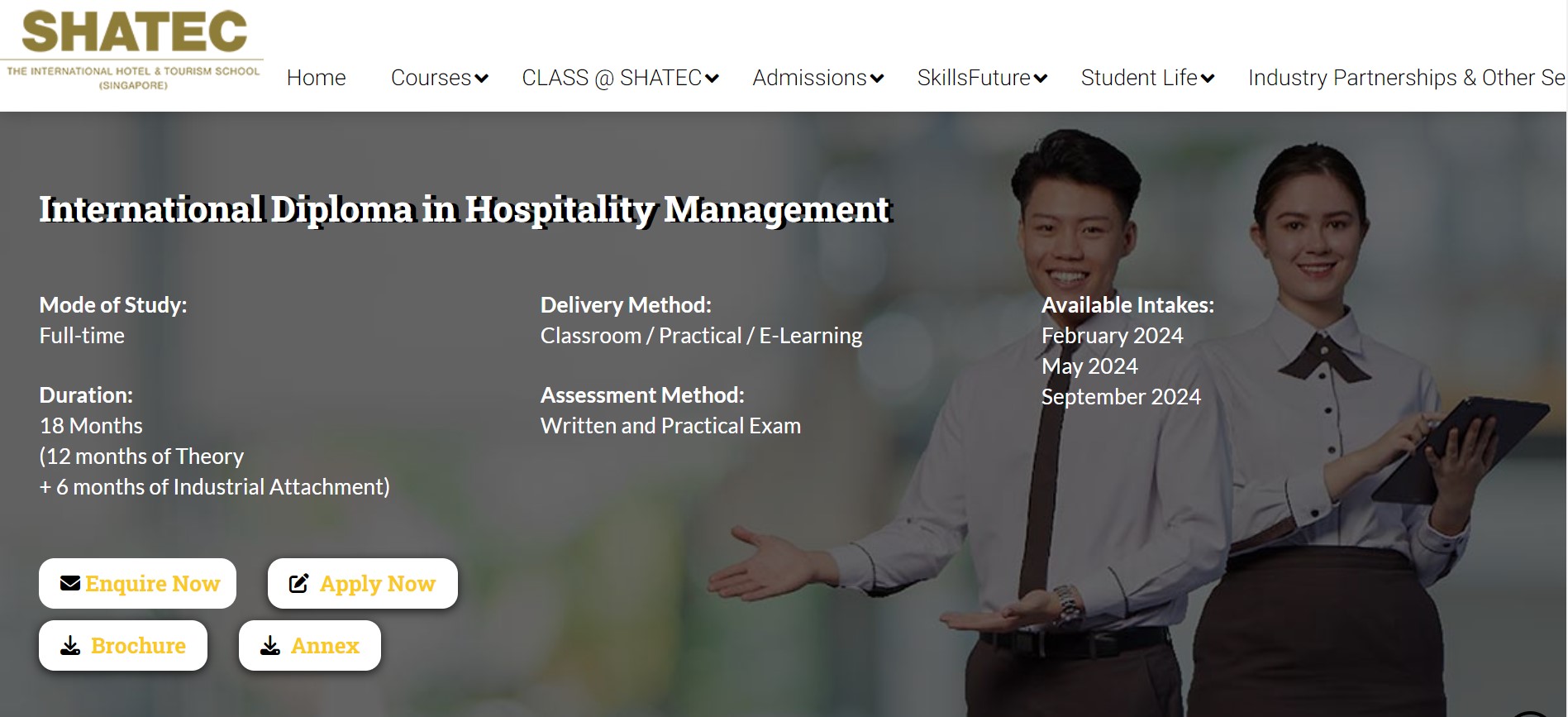 Hospitality Management Grant in Singapore