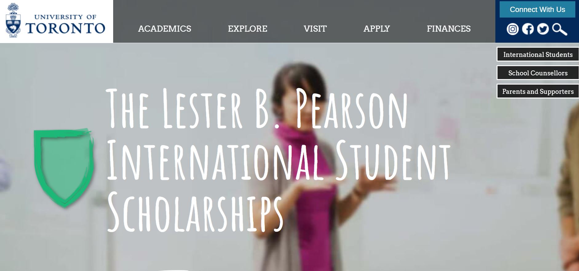 Lester B. Pearson International Scholarship Program at University of Toronto