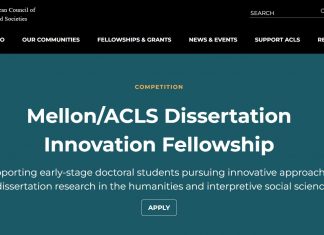 Mellon/ACLS Dissertation Innovation Fellowship