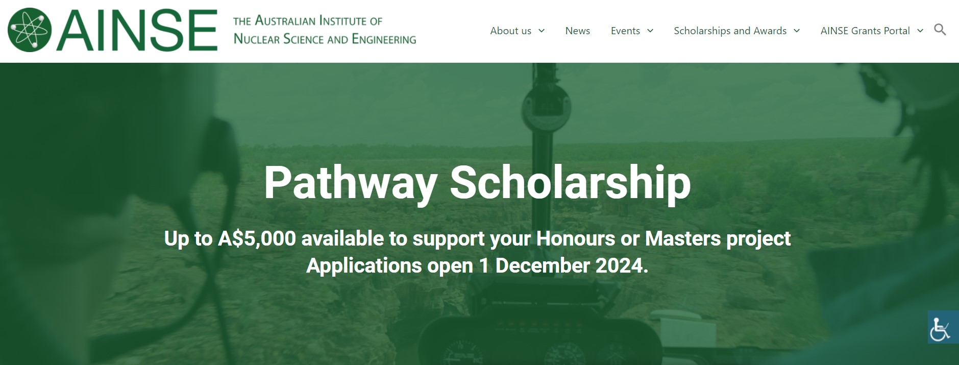 Pathway Scholarship 2024-25 at AINSE