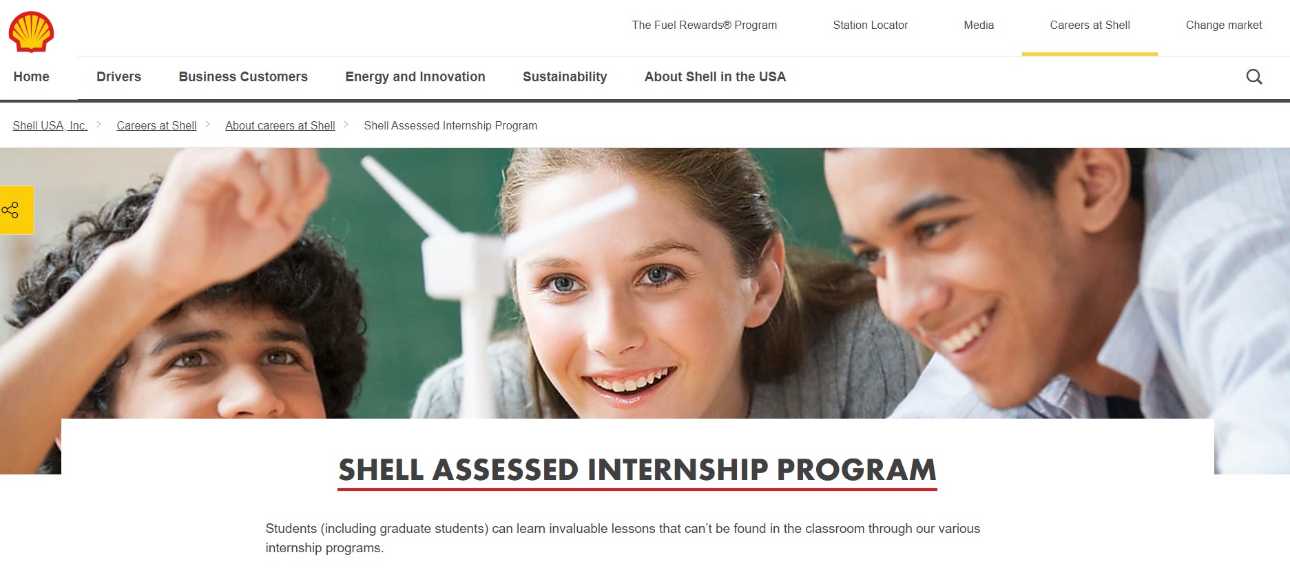 Shell Assessed Internship Program 2025