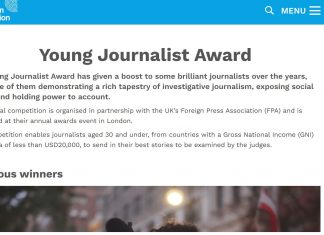 Thomson Foundation Young Journalist Award 2024