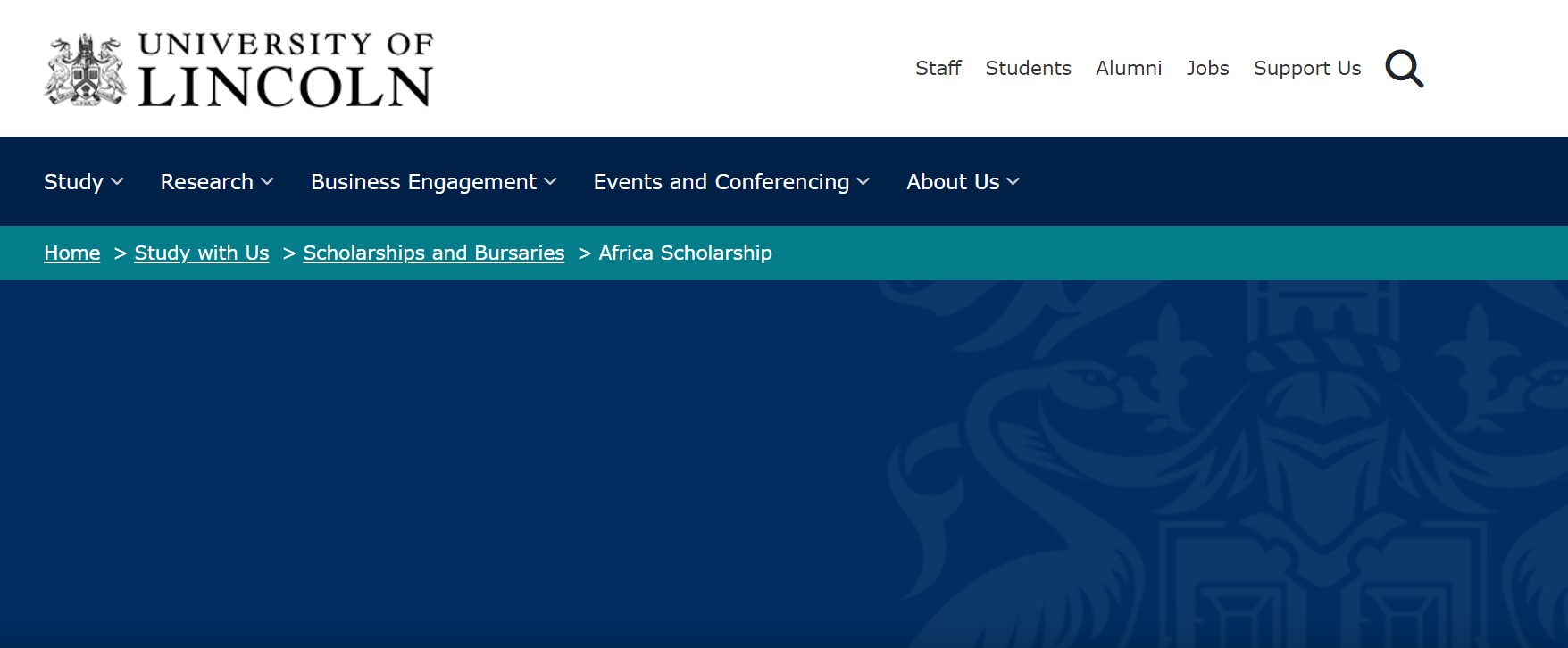 University of Lincoln’s Africa Scholarship 2024