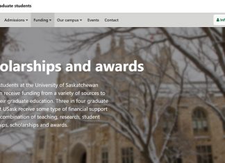 University of Saskatchewan Graduate Scholarship 2025