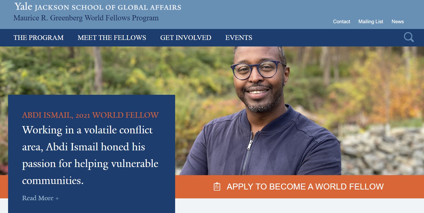 Yale Maurice R. Greenberg World Fellows Program 2025