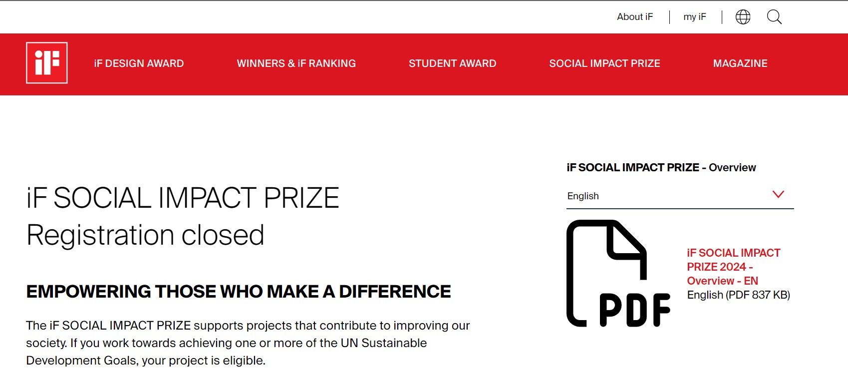 iF Social Impact Prize 2024 