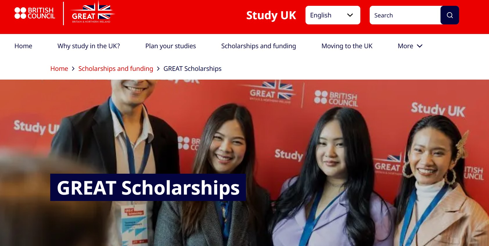 British Council GREAT Scholarships 