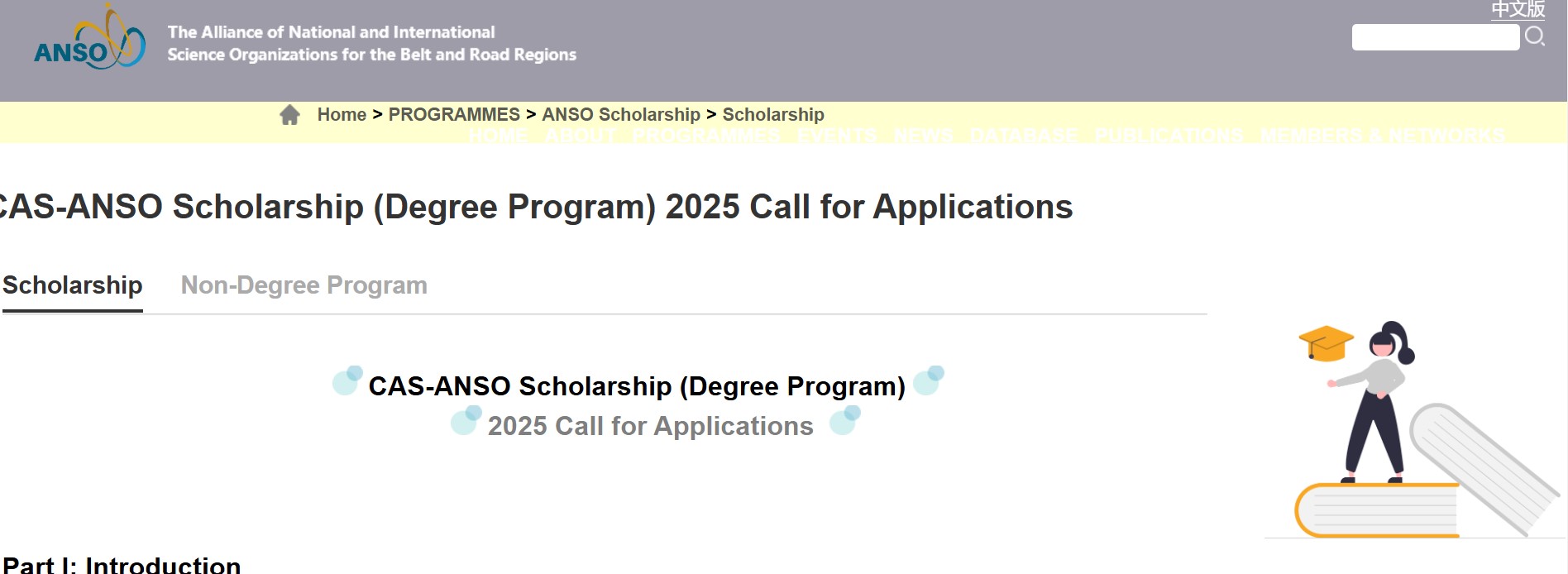 CAS-ANSO Postgraduate Scholarship 2025