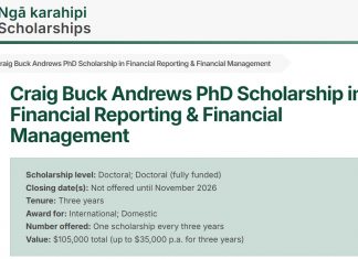 Craig Buck Andrews Scholarship