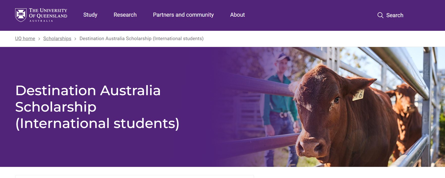 Destination Australia Scholarships 2024/2025