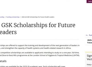 GSK Future Health Leaders Scholarship 2025-26 in the UK