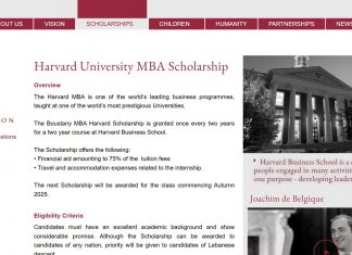 Harvard University MBA Scholarship Program 2025-2026 in USA