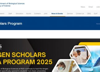 NUS Amgen Scholars Program 2025