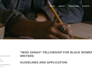 The “Miss Sarah” Fellowship for Black Women