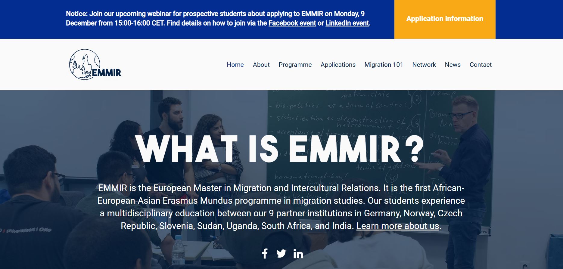 Erasmus Mundus EMMIR Scholarship in Europe 2025-27,