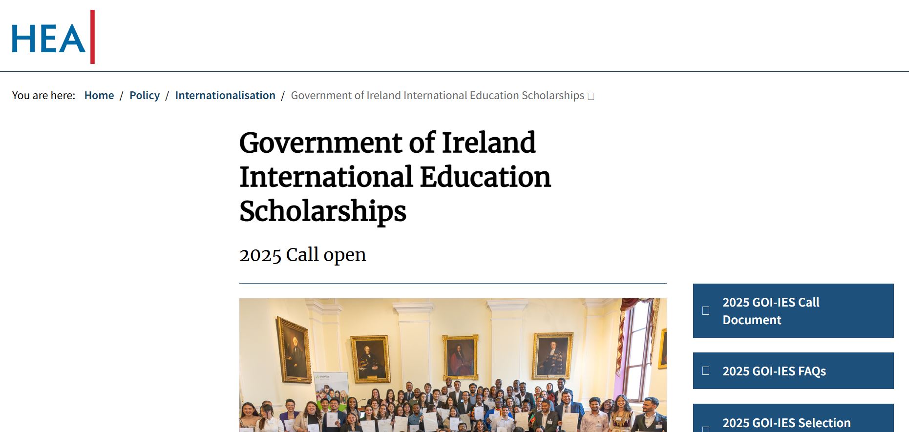 Ireland Government Scholarship 2025