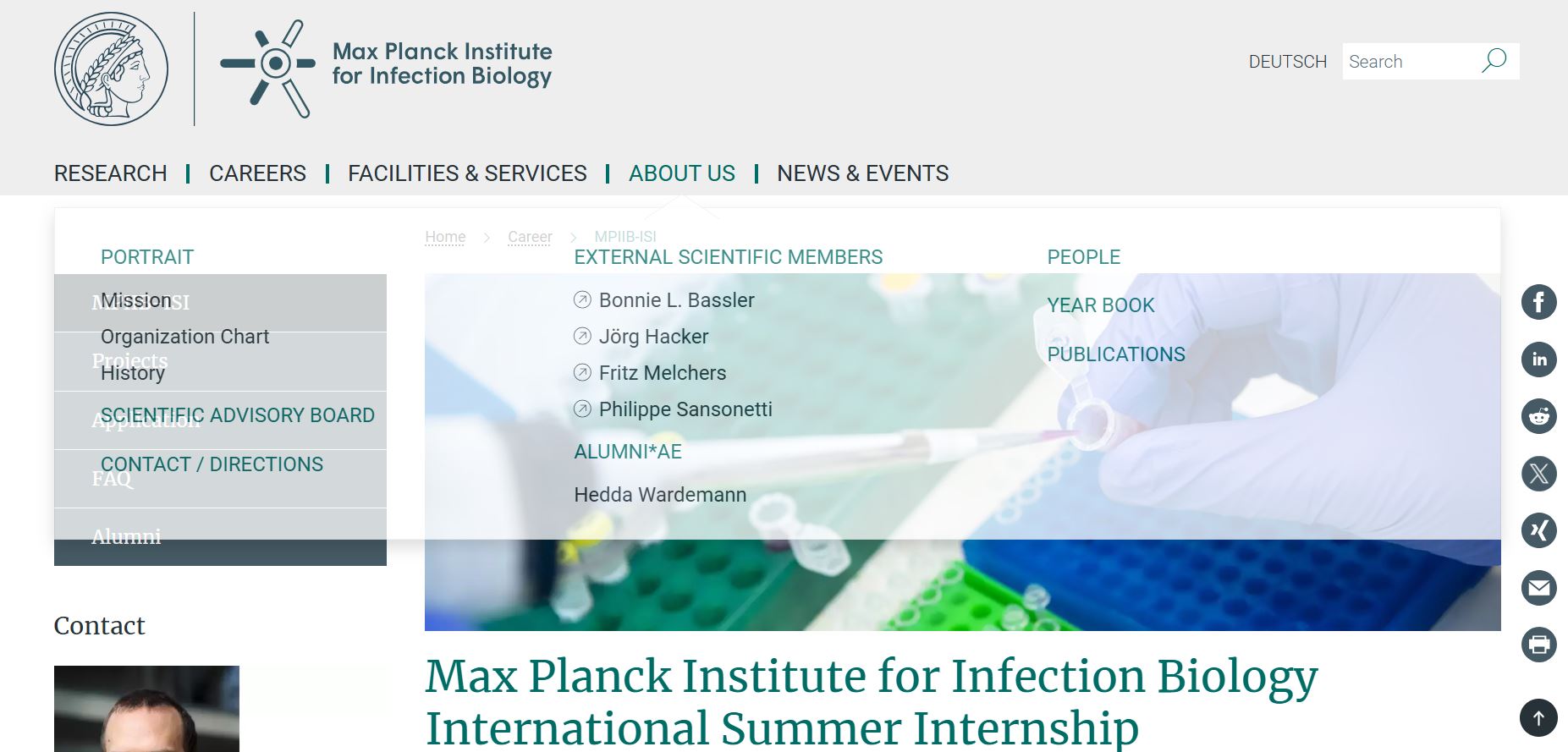 Max Planck MPIIB Summer Internship 2025 in Germany