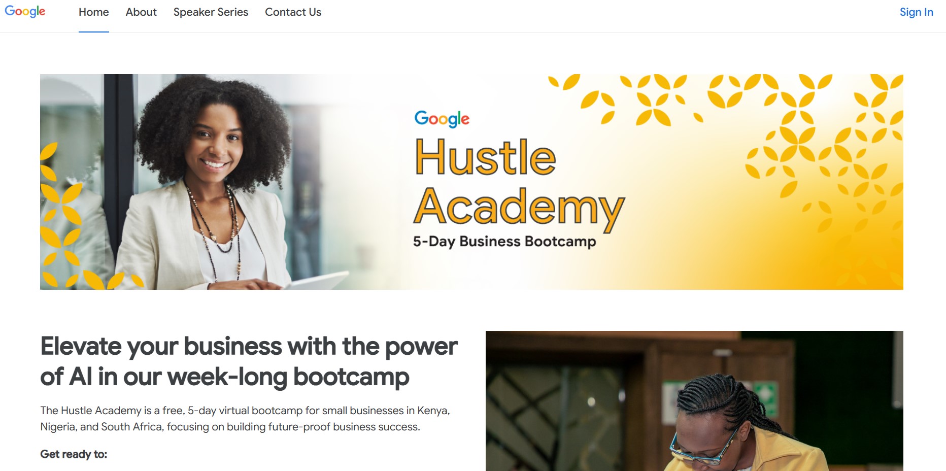 Google Hustle Academy Bootcamp Program 2025