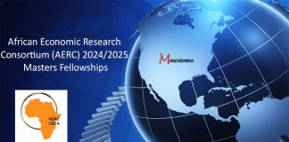 African Economic Research Consortium (AERC) 2024/2025 Masters Fellowships