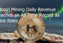 Bitcoin Mining Daily Revenue Reaches an All Time Record as Price Rises