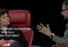 CEO Of Google Sundar Pichai Seen Wearing a Possible Pixel Watch