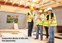 Construction Worker in USA with Visa Sponsorship