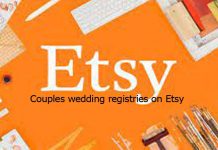 Couples wedding registries on Etsy
