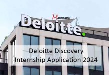 Deloitte Discovery Internship Application 2024