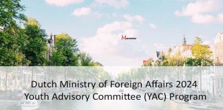 Dutch Ministry of Foreign Affairs 2024 Youth Advisory Committee (YAC) Program