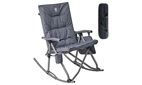 EVER ADVANCED Oversized Folding Rocking Camping Chair