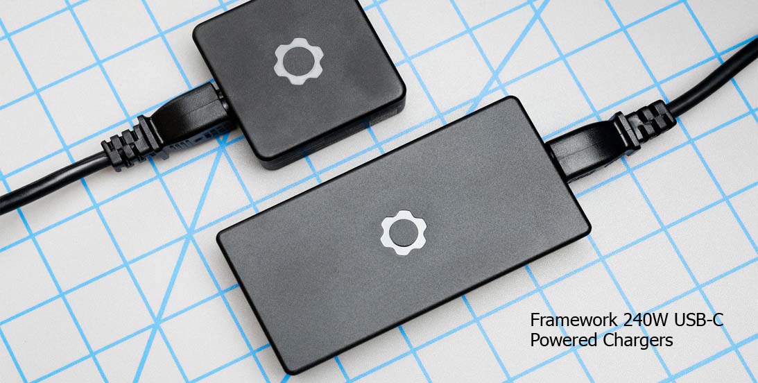 Framework 240W USB-C Powered Chargers