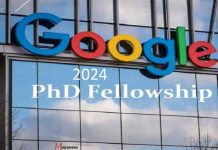 Google's 2024 PhD Fellowship Programme