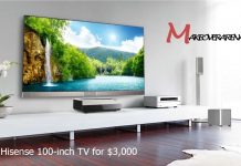 Hisense 100-inch TV for $3,000