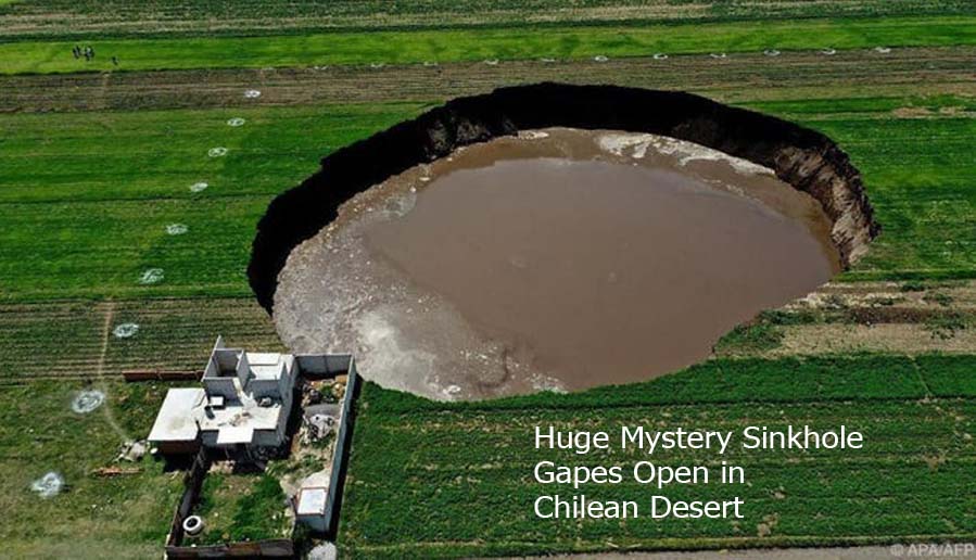 Huge Mystery Sinkhole Gapes Open in Chilean Desert