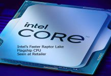 Intel’s Faster Raptor Lake Flagship CPU Seen at Retailer